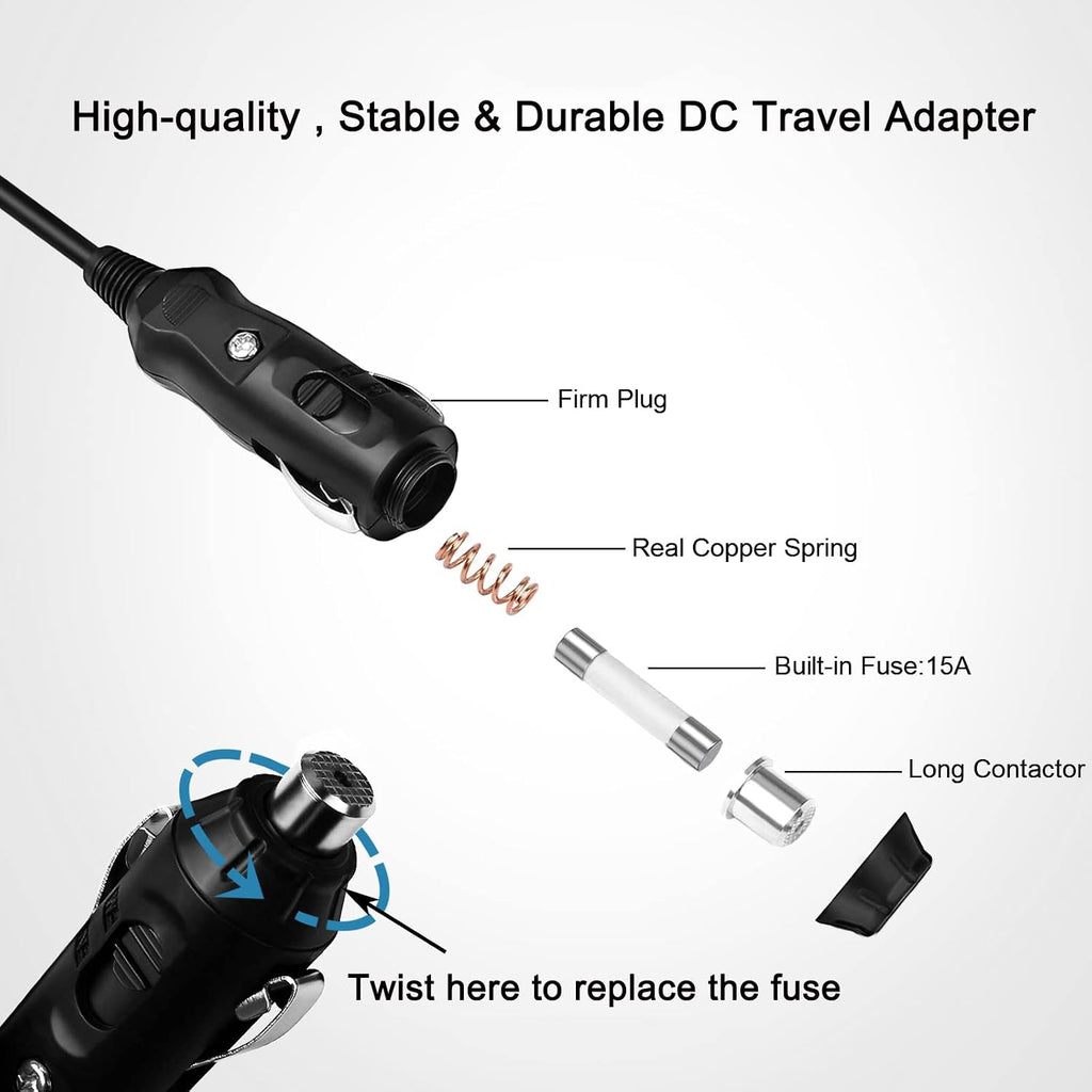 90W 24V DC Adapter Charger Compatible with Resmed S10 Airsense 10 AirCurve 10 CPAP and BiPAP Supplies Compatible with Resmed CPAP DC 24V Power Cord Airsense 10 DC Adapter